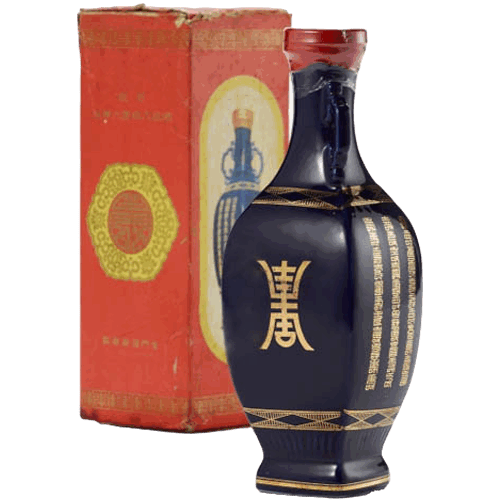 金門61年蔣公祝壽酒 藍瓶