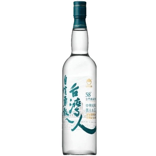金門高粱第十五任總統就職紀念酒 58度玻璃瓶(自信勇敢ㄟ台灣人)
