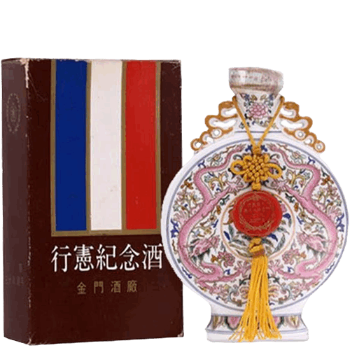 金門高粱 行憲38週年紀念酒 (仿乾隆粉彩瓶)