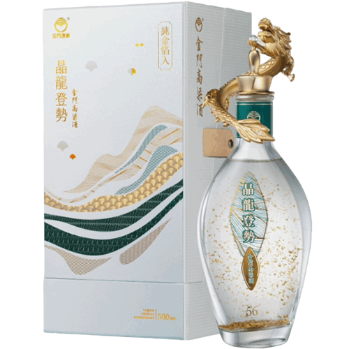 金門高梁 晶龍登勢 金箔酒 500ml