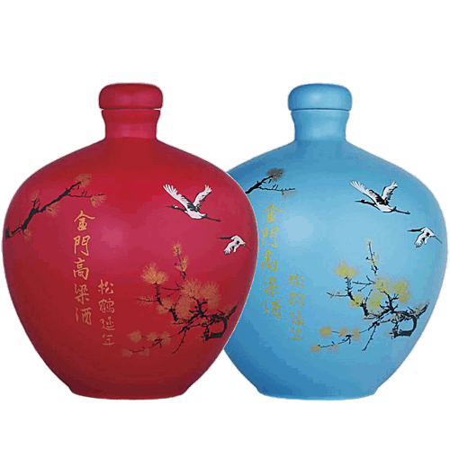 金門高粱 松鶴延年 (2罈-1組)