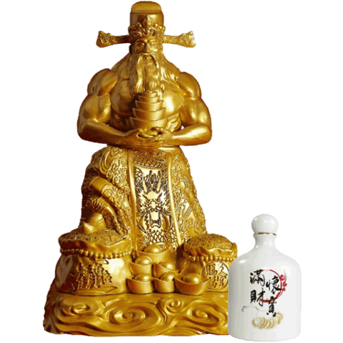 金門皇家酒廠 滿懷財寶肌肉財神爺-旺財酒
