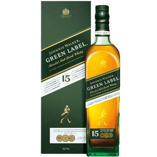 約翰走路 綠牌15年調和麥芽威士忌 Johnnie Walker Green Label 15YO Blended Malt Scotch Whisky--