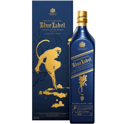 約翰走路 藍牌 猴年機場限定版Johnnie Walker Blue Label Limited Edition Year of the Monkey 2016 Duty Free Exclusive