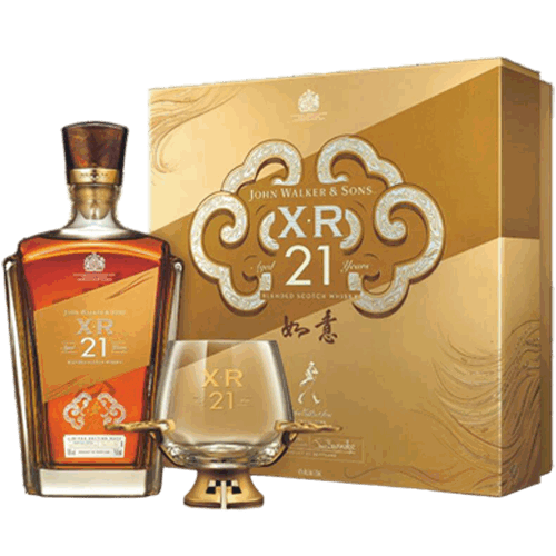 約翰走路 XR 21年 乘雲如意調和威士忌如意瓶禮盒Johnnie Walker XR21 Year Old Blended Scotch Whisky Giftbox
