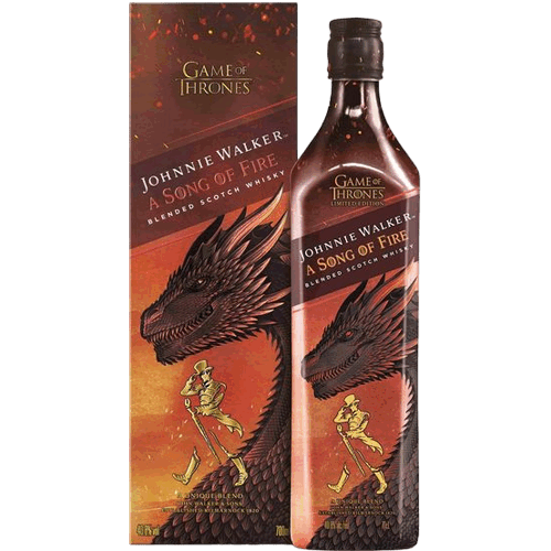 約翰走路 冰與火之歌 火龍Johnnie Walker Game of Thrones Limited Edition A Song of Fire Blended Scotch Whisky Set