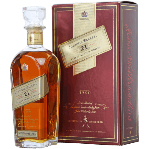 約翰走路21年舊版直方瓶Johnnie Walker 12Year Old Blended Scotch Whisky