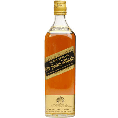 約翰走路 黑牌 全金頭版Johnnie Walker 12 years old Extra Special Black Label de luxe Blended Scotch whisky