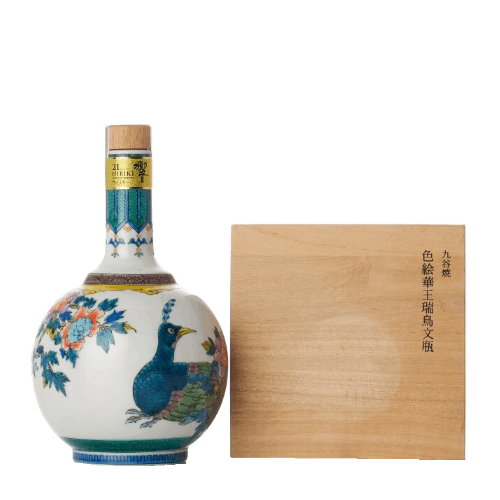 響21年 九谷燒 色絵華王瑞鳥文瓶 日本威士忌 Hibiki 21 Japanese Whisky