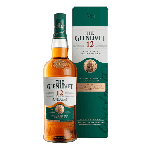 格蘭利威 12年首席三桶單一麥芽威士忌 The Glenlivet 12 Yo Rum And Bourbon Cask Selection