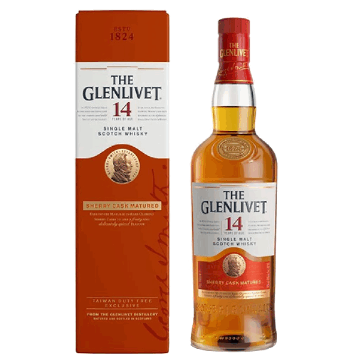 格蘭利威14年 雪莉桶 The Glenlivet 14 Year Old Sherry Cask Matured Single Malt Scotch Whisky Taiwan Duty Free Exclusive
