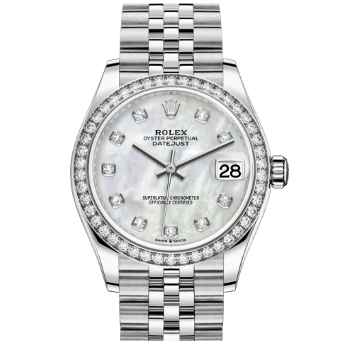 高價收購 勞力士Rolex Datejust腕錶鑽石白色黃金及蠔式鋼款 型號278384RBR-0008