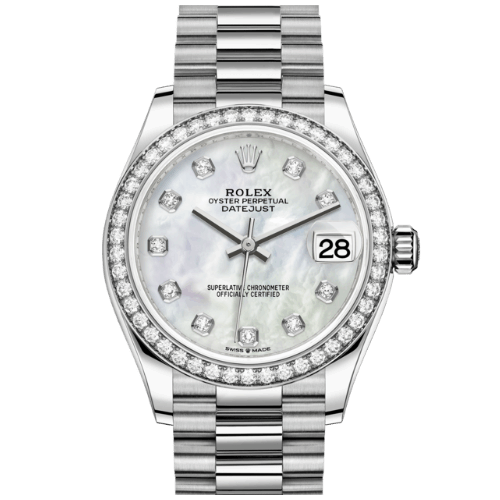 高價收購 勞力士Rolex Datejust腕錶鑽石及白色黃金蠔式款 型號278289RBR-0005