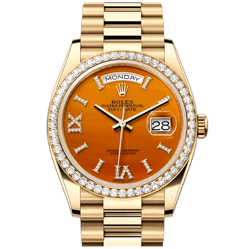 高價收購 勞力士Rolex Day-Date腕錶鑽石及黃金蠔式款 型號128348RBR-0049