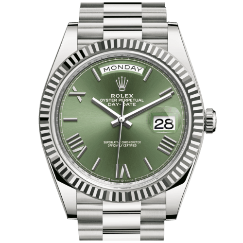 高價收購 勞力士Rolex Day-Date腕錶白色黃金蠔式款 型號228239-0033