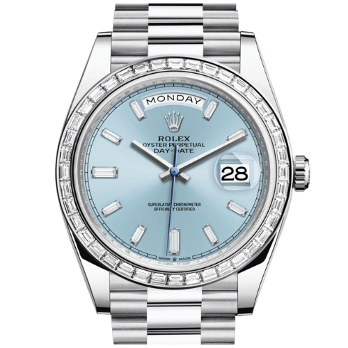 高價收購 勞力士Rolex Day-Date腕錶鑽石及鉑金蠔式款 型號228396TBR-0002
