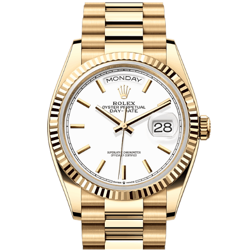 高價收購 勞力士Rolex Day-Date腕錶黃金蠔式款 型號128238-0081
