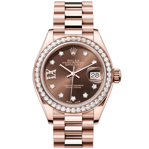 高價收購 勞力士 ROLEX LADY-DATEJUST腕錶鑽石及永恒玫瑰金蠔式款 型號279135RBR-0001