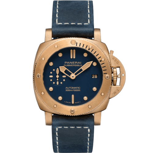 高價收購 Panerai沛納海 Submersible Bronzo Blu Abisso腕錶 PAM01074 - 42毫米