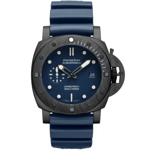 高價收購 Panerai沛納海 Submersible Quarantaquattro Carbotech™Blu Abisso腕錶 PAM01232 - 44毫米