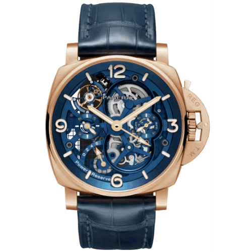高價收購 Panerai沛納海 Luminor Tourbillon Gmt Goldtech™腕錶 PAM01060 - 47毫米