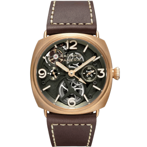 高價收購 Panerai沛納海 Radiomir Tourbillon Gmt Bronzo腕錶 PAM01284 - 45毫米