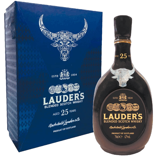 勞德老爺 25年 蘇格蘭威士忌牛轉乾坤禮盒 Lauder's 25 Year Old Blended Scotch Whisky OX Giftset
