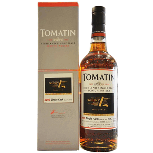湯瑪丁 2015年Whisky L 紀念版單桶 原酒威士忌