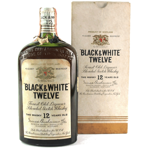 黑白狗 12年 蘇格蘭調和威士忌 Black & White Finest Old Liqueur Blended Scotch Whisky