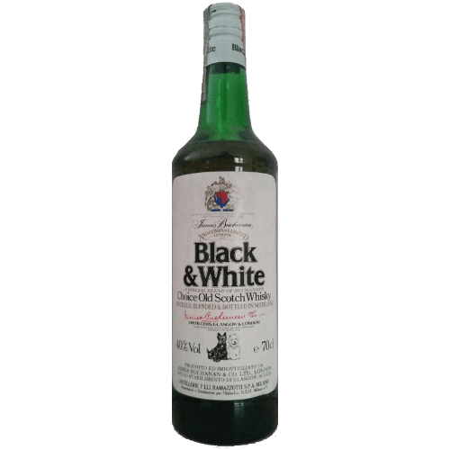 黑白狗 蘇格蘭調和威士忌 Black & White A Special Blend of Buchanan's Choice Old Scotch Whisky F.lli Ramazzotti, Milano