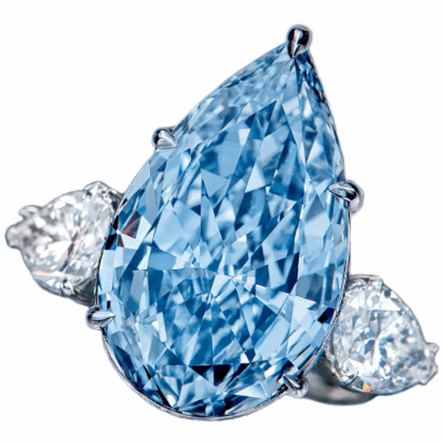826克拉深彩藍色鑽石