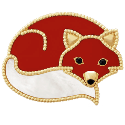 梵克雅寶 Van Cleef & Arpels Lucky Animals Fox 18K黃金胸針 - 介紹