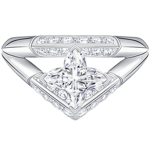 路易威登 Louis Vuitton LV Diamonds Pave雙戒指 - 配 LV Monogram 星形切割鑽石