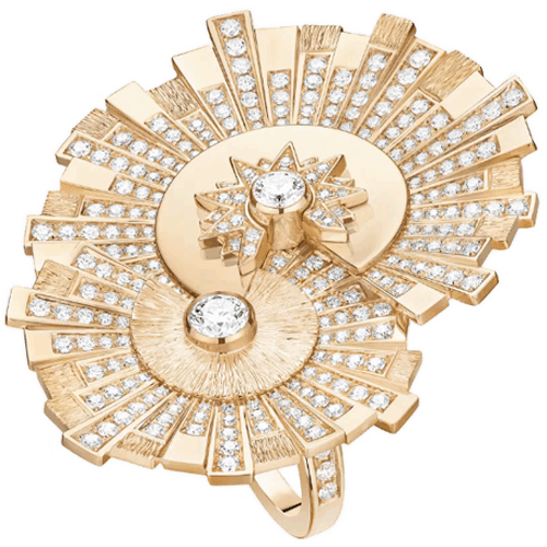 伯爵 Piaget Sunlight系列 Decor Palace 宮廷式裝飾 鑽石 18K玫瑰金指環