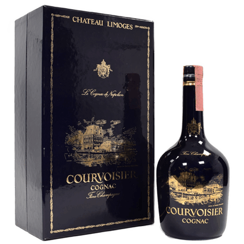 康福壽 Extra 藍瓷瓶 Courvoisier Extra Chateau Limoges Cognac2