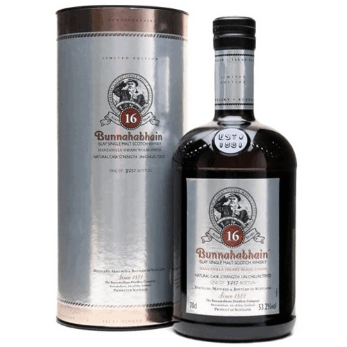布納哈本 16年Manzanilla雪莉桶單一麥芽蘇格蘭威士忌Bunnahabhain 16YO Manzanilla Cask Single Malt Scotch Whisky