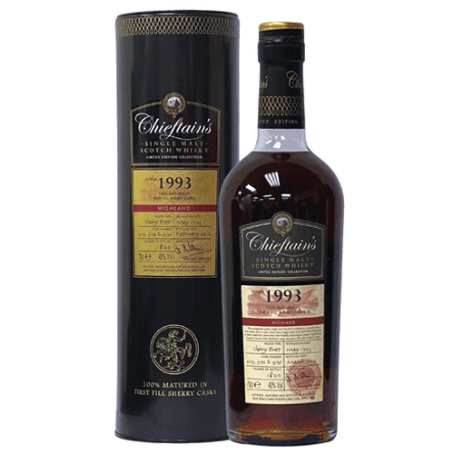 老酋長1993 19年單一麥芽威士忌(舊版)Chieftain’s 1990 100% First Fill Sherry Casks Single Malt Scotch Whisky