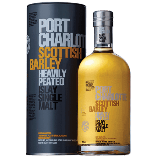 布萊迪 波夏蘇格蘭大麥單一麥芽蘇格蘭威士忌Bruichladdich Port Charlotte Scottish Barley Heavily Peated Islay Single Malt Scotch Whisky