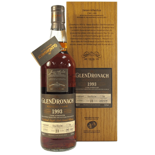 格蘭多納 1993-23年單桶原酒單一麥芽威士忌Glendronach 1993 23 Year Old Single Malt Scotch Whisky