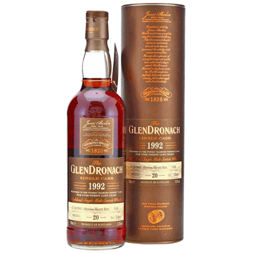 格蘭多納 1992-20年單桶原酒 單一麥芽威士忌Glendronach 1992 20 Year Old Single Malt Scotch Whisky