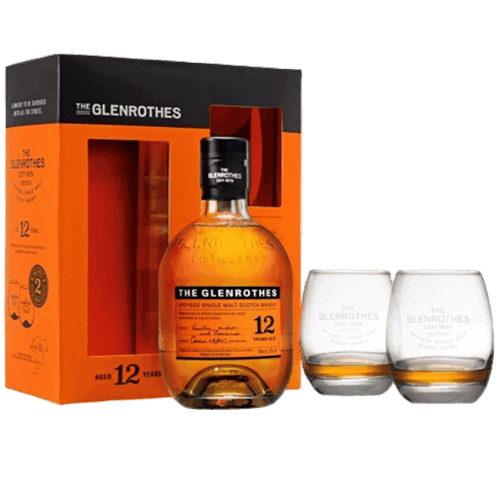格蘭路思 12年單一麥芽蘇格蘭威士忌禮盒 附威士忌杯Glenrothes 12 Yo Single Malt Scotch  Whisky