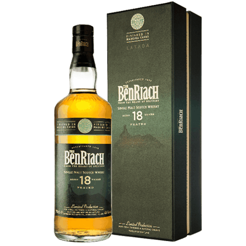 班瑞克 18年煙燻馬德拉換桶單一麥芽威士忌BenRiach 18 Year Old Latada Peated Madeira Finish Single Malt Whisky