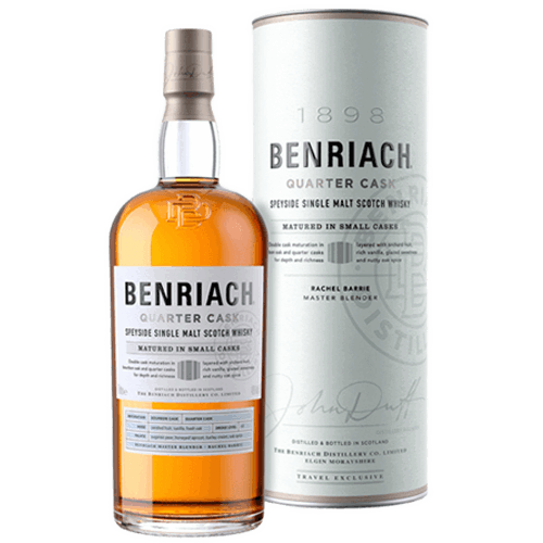 班瑞克 1-4桶單一麥芽威士忌BenRiach Quarter Cask Speyside Single Malt Scotch Whisky 1000ML 班瑞克 1-4桶單一麥芽威士忌BenRiach Quarter Cask Speyside Single Malt Scotch Whisky 1000ML