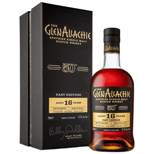 艾樂奇16年 50週年紀念款(第一版Past Edition)單一麥芽威士忌GlenAllachie 16 Years Past Edition Billy Walker 50th Anniversary Single Malt Scotch Whisky