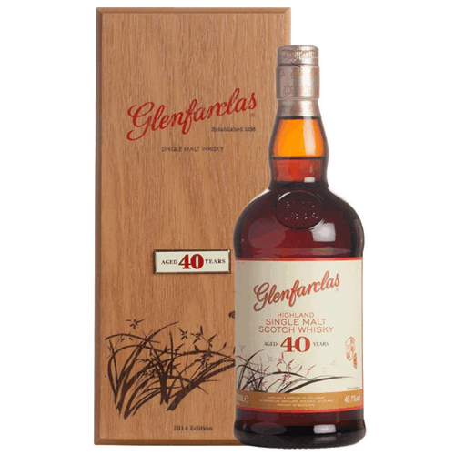 格蘭花格 40年2014華風限量木盒版(蘭花)單一麥芽蘇格蘭威士忌Glenfarclas 40 years Orchid 2014 Edition Single Malt Scotch Whisky
