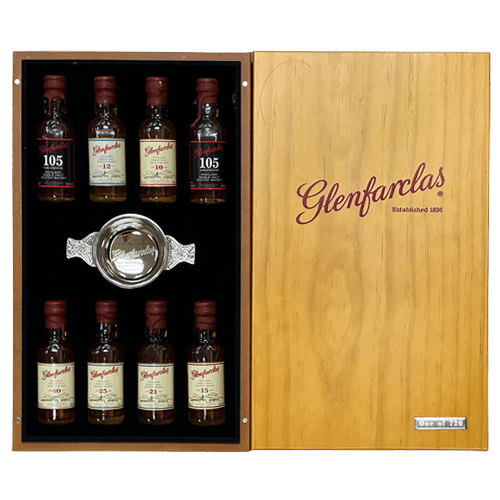 格蘭花格 八入迷你酒組 (木盒) 單一麥芽威士忌Glenfarclas  Single Malt Scotch whisky