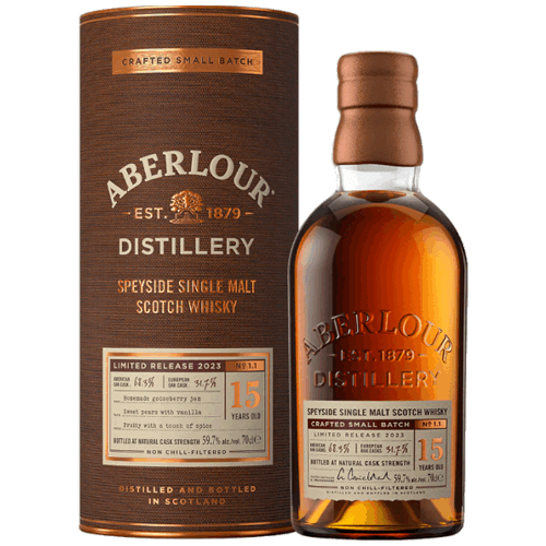 亞伯樂 限量珍罕15年小批次雙桶原酒單一麥芽威士忌Aberlour 15YO Crafted Small Batch Limited Release 2023 Single Malt Scotch Whisky
