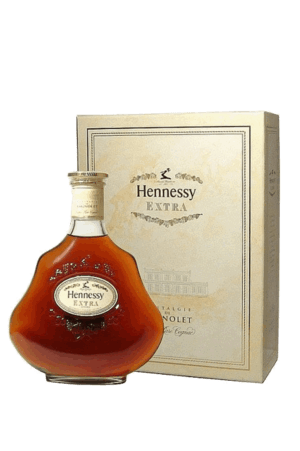 軒尼詩 Extra 干邑白蘭地 舊版 扁瓶  Hennessy Extra Cognac Brandy
