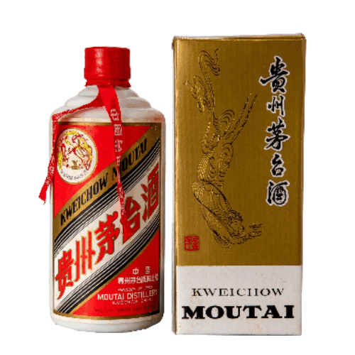 貴州茅台酒 1993年製造 1993年红皮铁盖珍品贵州茅台酒53度500ML酱香型白酒三十年老酒