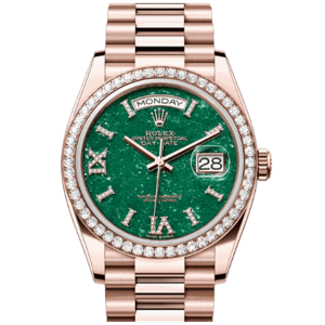 高價收購 勞力士Rolex Day-Date腕錶鑽石及永恒玫瑰金蠔式款 型號128345RBR-0068